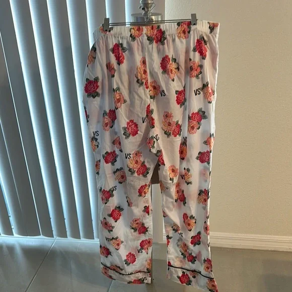 Victoria's Secret Floral Pajama Pants GUC SZ XL LIGHTWEIGHT COMFORTABLE - Picture 6 of 8